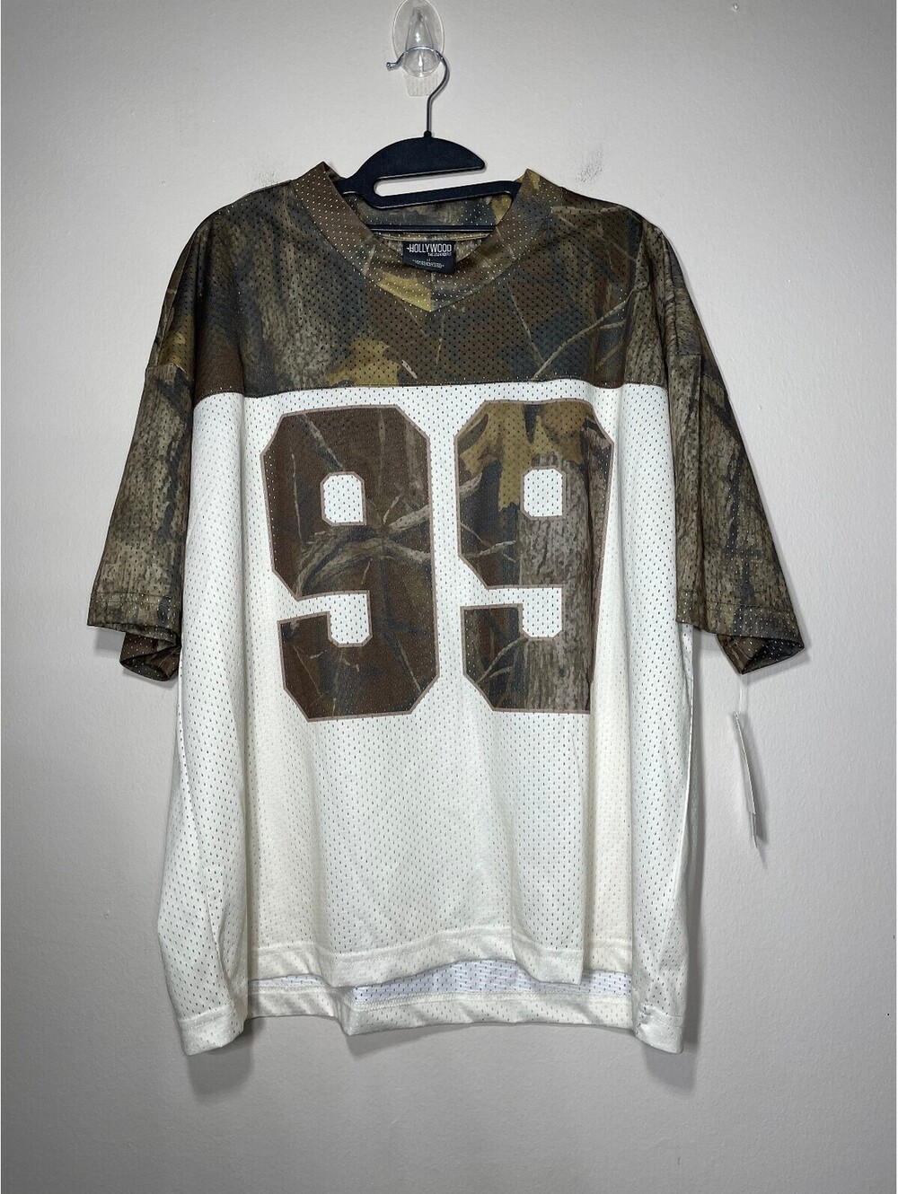 New Camo BlockMesh JerseyShirt 90s Streetwear Y2K Gorpcore M